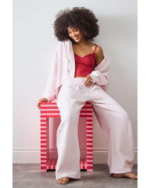Out From Under Essential Barrel Leg Joggers - Red