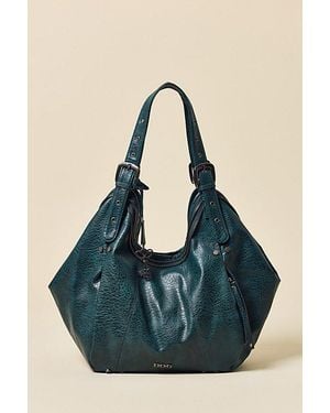 BDG Cici Faux Leather Slouchy Tote Bag - Blue