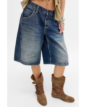 BDG Missouri Twisted Seam Denim Jorts - Blue