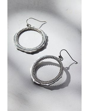 Urban Outfitters Protector Metal Hoop Earring - Gray