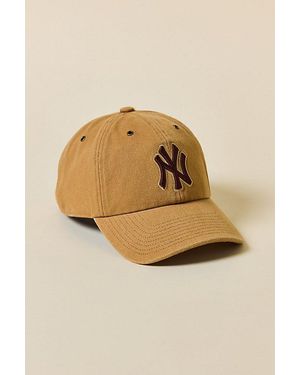 Mitchell & Ness Mlb New York Yankees Workwear Dad Hat - Natural
