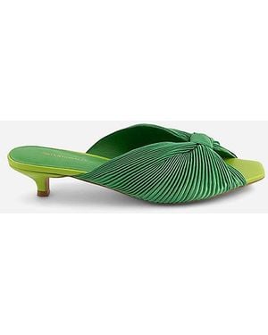 INTENTIONALLY ______ Curfew Kitten Satin Heel - Green