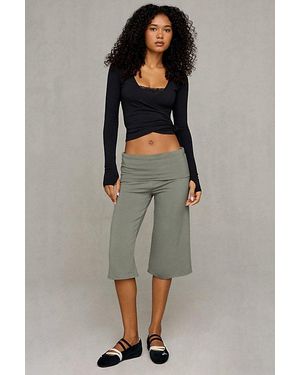 Out From Under Bec Cropped Gaucho Pants - Grey