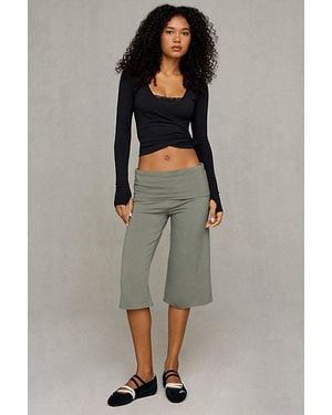 Out From Under Bec Cropped Gaucho Pants - Gray