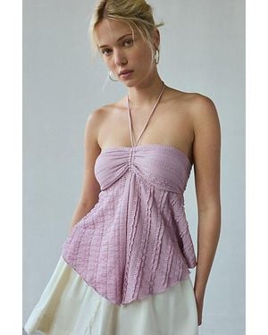 Urban Outfitters Uo Eloise Convertible Tie Split-Front Tube Top - Purple