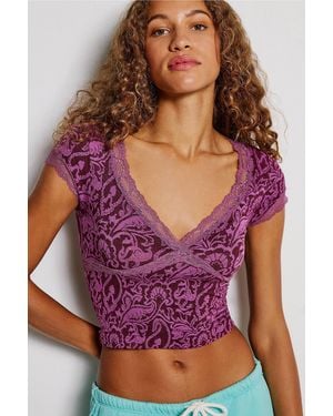 Out From Under Real Love Seamless Tee - Purple