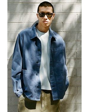 BDG Washed French Chore Jacket - Blue