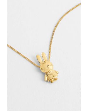 LICENSED TO CHARM Miffy Flower Pendant Necklace - Metallic