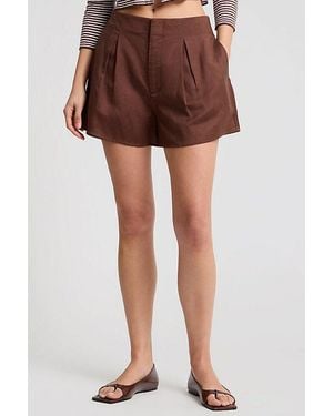 Onia Air Linen Wide Leg Short - Brown