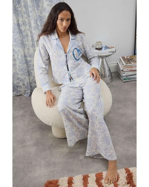 Out From Under Hearts Desire Pyjama Trousers - Grey
