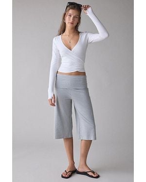 Out From Under Bec Cropped Gaucho Pants - Gray