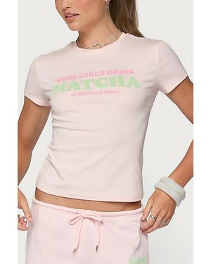 Edikted Bites T Shirt Top - Natural