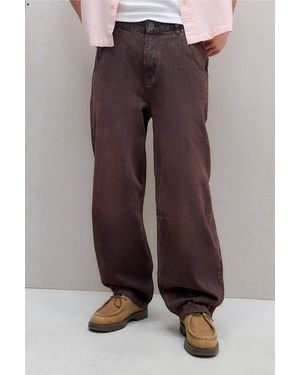 BDG Uo Burgundy Baggy Jeans - Brown