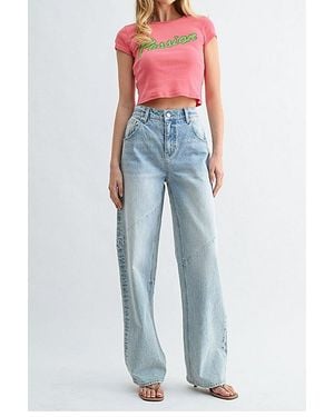 Jemina Denim The Arc Barrel Jean - Blue
