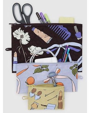BAGGU Flat Pouch Set - Blue