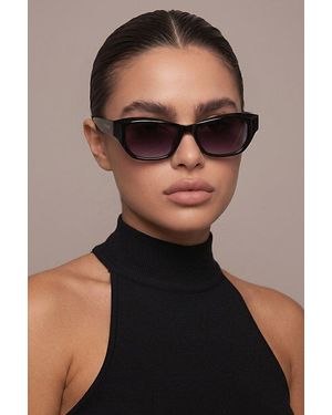 Fifth & Ninth Fifth & Ninth Thalia Rectangle Polarized Sunglasses - Black