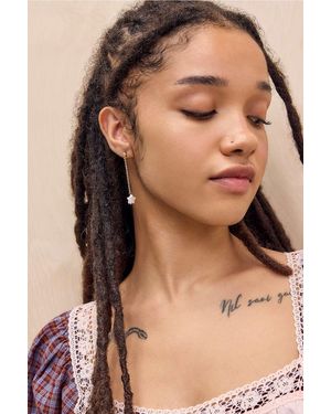 Silence + Noise Silence + Noise Star Pearl Drop Earrings - Natural