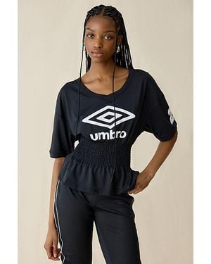 Umbro Uo Exclusive Cinched Waist Jersey Top - Blue