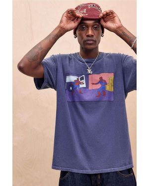 Urban Outfitters Uo Spiderman T-shirt - Blue