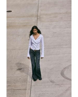 Silence + Noise Silence + Noise Vix Asymmetric Shirt - White