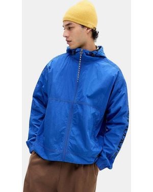No Problemo Blue Contrast Nylon Jacket