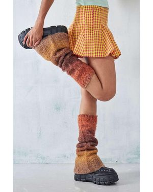 Out From Under Fuzzy Ombre Over-boot Leg Warmers - White