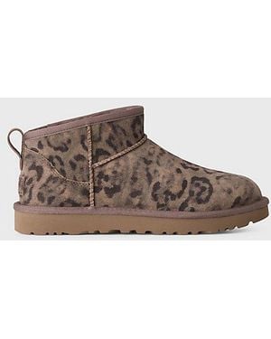 UGG Classic Ultra Mini Spotted Boots - Brown