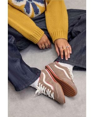 Vans Super Lowpro Brown Trainers - Blue