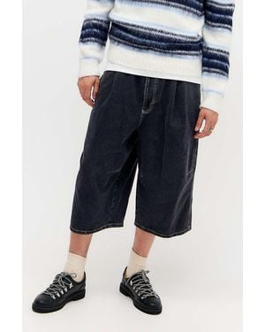 iets frans... Washed Black Balloon Shorts - Blue