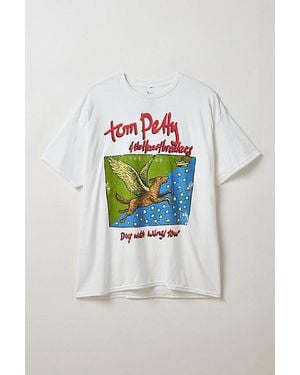 Urban Outfitters Tom Petty & The Heartbreakers Dogs With Wings Tour Graphic Tee - Gray