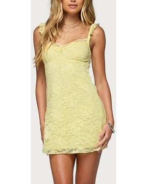 Edikted Stephanie Lace Mini Dress in Blue | Lyst Edikted Stephanie Lace Mini Dress in Blue | Lyst