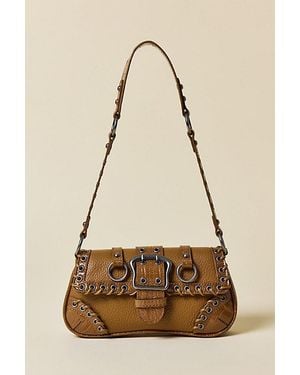 Silence + Noise Jade Laced Rivet Bag - Natural