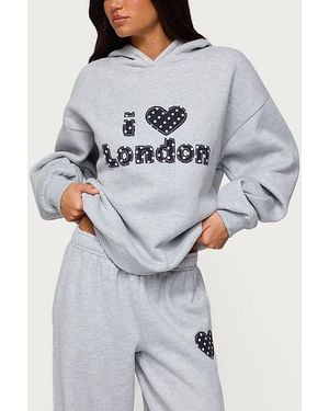 Edikted I Heart London Hoodie - Grey