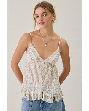 Kimchi Blue Marnie Embroidered Tunic Babydoll Cami - Multicolour