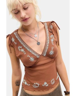 Kimchi Blue Giselle Top - Brown