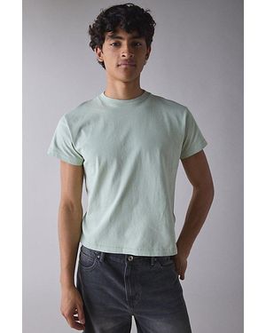 BDG Bonfire Cropped Cotton Tee - Gray