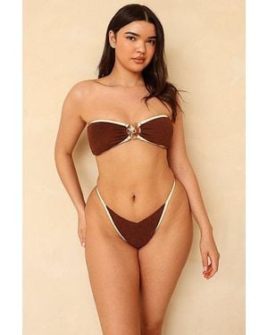Ris-K Lava Super Cheeky Bikini Bottom - Natural
