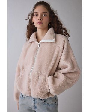 Nike Sportswear High-Pile Fleece Zip-Up Jacket - Natural