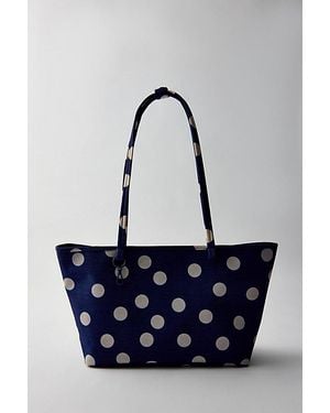 BAGGU Medium Nylon Reverse Tote Bag - Blue