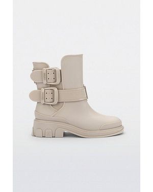 Melissa Bang Buckled Ankle Boot - White