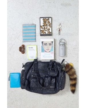 BDG Lulu Pocket Faux Leather Shoulder Bag - Blue