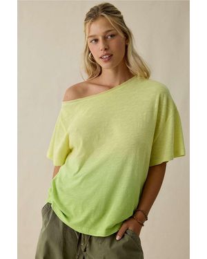 BDG Courtney Off-shoulder T-shirt - Green