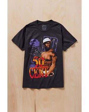 Urban Outfitters 50 Cent Get Rich Or Die Tryin Graphic Tee - Blue