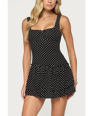 Edikted Mercedez Polka Dot Romper - Black