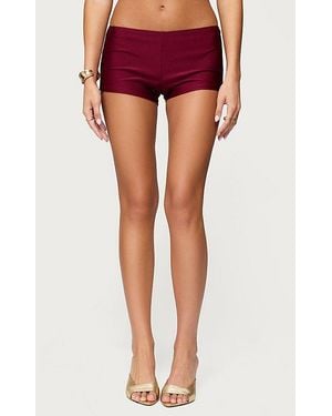Edikted Mckenzie Micro Shorts - Red