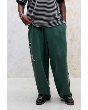 iets frans... Harri Appliqué Baggy Joggers - Green