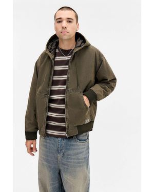 BDG Khaki Rex Skate Hoodie - Green