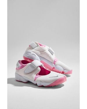 Nike White & Pink Air Rift Trainers