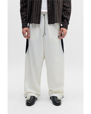 Umbro Uo Exclusive White Wide Leg Track Trousers - Black