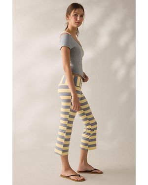 Out From Under Bec Cropped Foldover Kick Flare Pants - Natural